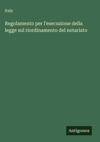 Regolamento per l'esecuzione della legge sul riordinamento del notariato