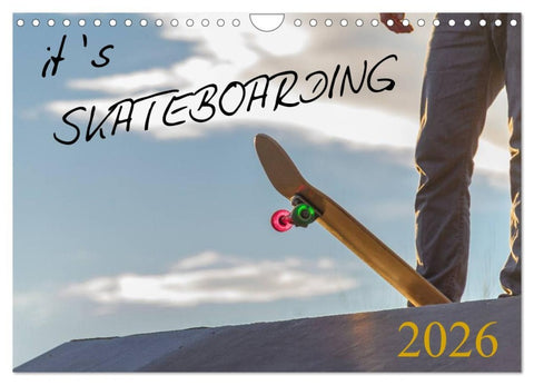 it's SKATEBOARDING (Wandkalender 2026 DIN A4 quer), CALVENDO Monatskalender