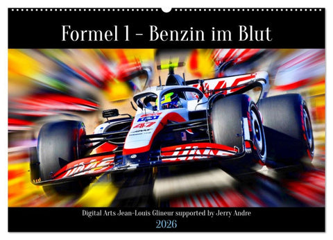 Formel 1 - Benzin im Blut (Wandkalender 2026 DIN A2 quer), CALVENDO Monatskalender