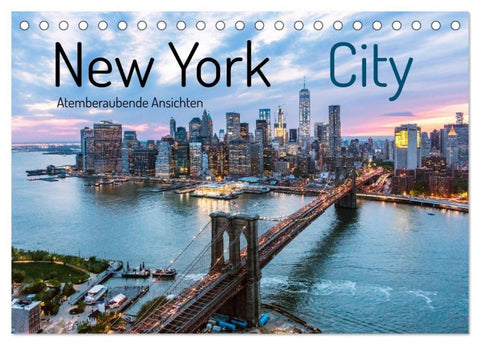 New York City - Atemberaubende Ansichten (Tischkalender 2027 DIN A5 quer), CALVENDO Monatskalender