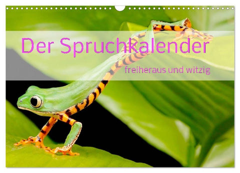 Der Spruchkalender - freiheraus und witzig (Wandkalender 2027 DIN A3 quer), CALVENDO Monatskalender