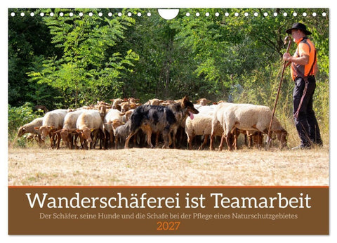Wanderschäferei ist Teamarbeit (Wandkalender 2027 DIN A4 quer), CALVENDO Monatskalender
