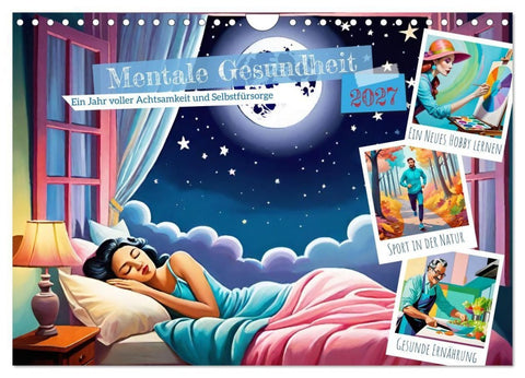 Mentale Gesundheit (Wandkalender 2027 DIN A4 quer), CALVENDO Monatskalender