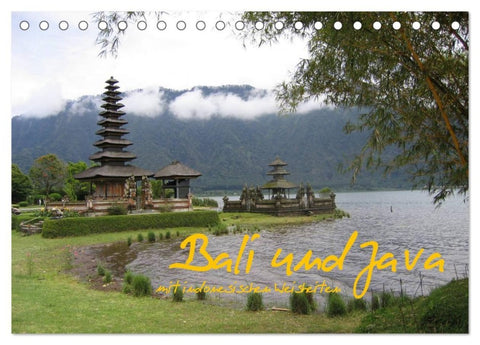 Bali und Java ~ mit indonesischen Weisheiten (Tischkalender 2027 DIN A5 quer), CALVENDO Monatskalender