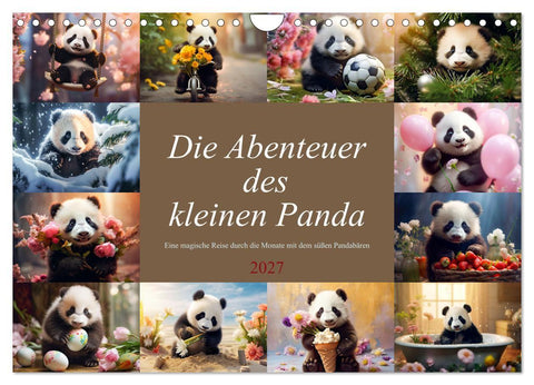 Die Abenteuer des kleinen Panda (Wandkalender 2027 DIN A4 quer), CALVENDO Monatskalender