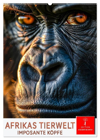 Afrikas Tierwelt - imposante Köpfe (Wandkalender 2027 DIN A2 hoch), CALVENDO Monatskalender