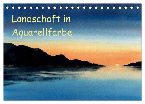 Landschaft in Aquarellfarbe (Tischkalender 2027 DIN A5 quer), CALVENDO Monatskalender