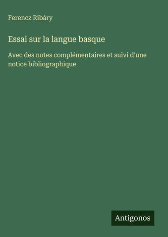 Essai sur la langue basque