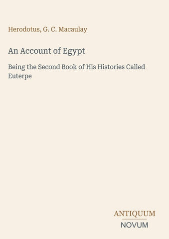 An Account of Egypt
