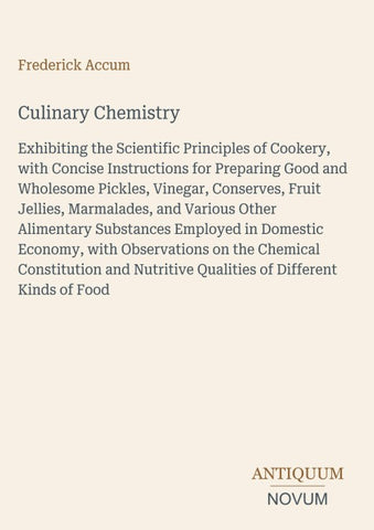Culinary Chemistry