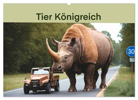 Tier Königreich (Wandkalender 2027 DIN A2 quer), CALVENDO Monatskalender