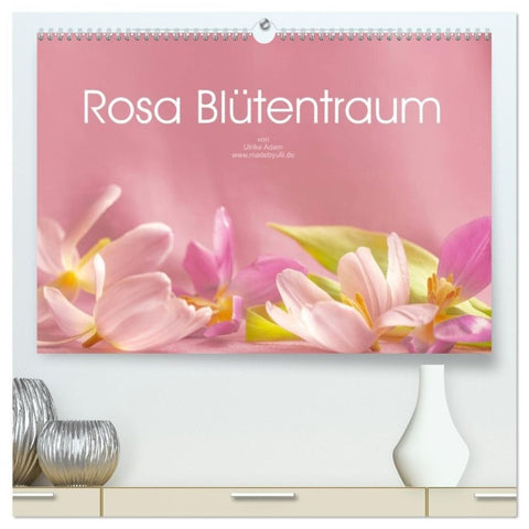 Rosa Blütentraum (hochwertiger Premium Wandkalender 2027 DIN A2 quer), Kunstdruck in Hochglanz