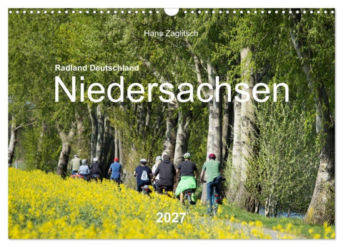 Radland Deutschland - Niedersachsen (Wandkalender 2027 DIN A3 quer), CALVENDO Monatskalender