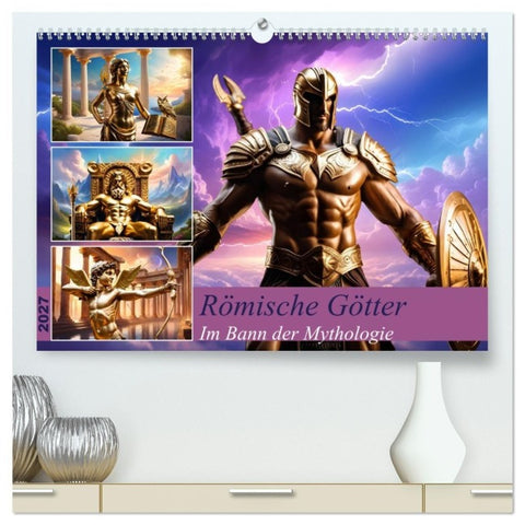 Römische Götter (hochwertiger Premium Wandkalender 2027 DIN A2 quer), Kunstdruck in Hochglanz