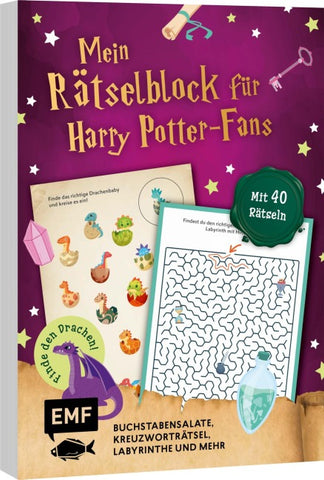 Mein magischer Rätselblock für Harry Potter-Fans – Finde den Drachen!
