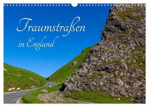 Traumstraßen in England (Wandkalender 2027 DIN A3 quer), CALVENDO Monatskalender