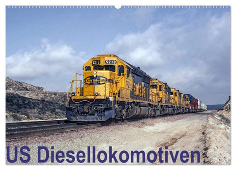 US Diesellokomotiven (Wandkalender 2026 DIN A2 quer), CALVENDO Monatskalender