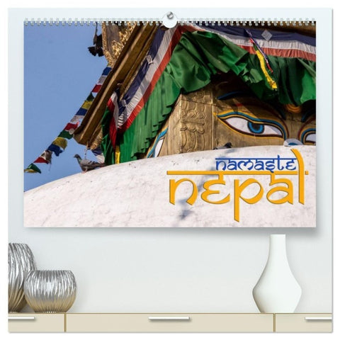 Namaste Nepal (hochwertiger Premium Wandkalender 2027 DIN A2 quer), Kunstdruck in Hochglanz