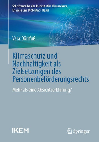 Klimaschutz und Nachhaltigkeit als Zielsetzungen des Personenbeförderungsrechts