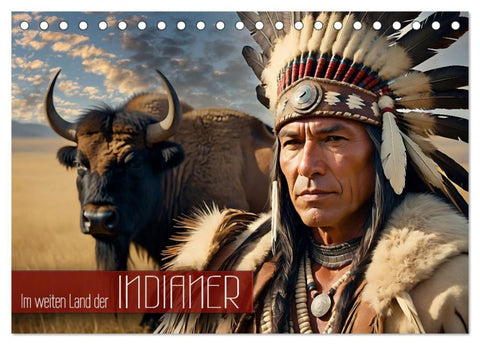 Im weiten Land der Indianer (Tischkalender 2027 DIN A5 quer), CALVENDO Monatskalender