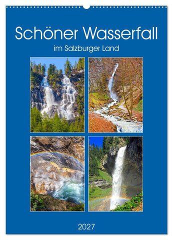 Schöner Wasserfall (Wandkalender 2027 DIN A2 hoch), CALVENDO Monatskalender