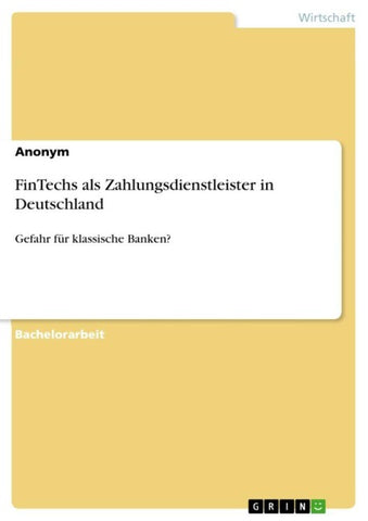 FinTechs als Zahlungsdienstleister in Deutschland