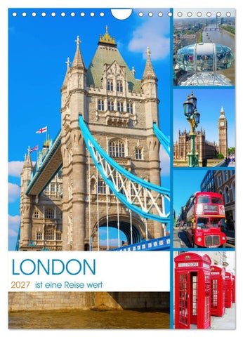 London ist eine Reise wert (Wandkalender 2027 DIN A4 hoch), CALVENDO Monatskalender