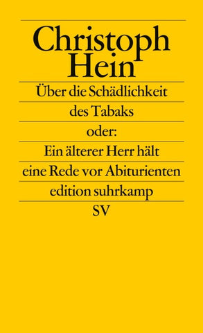 Über die Schädlichkeit des Tabaks