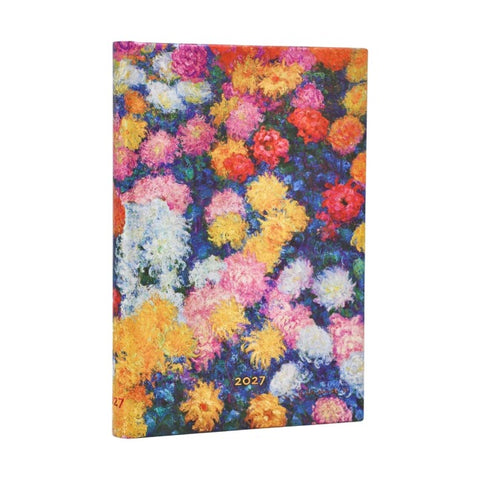 12-Monatskalender 2027 Monets Chrysanthemen Maxi Horizontal