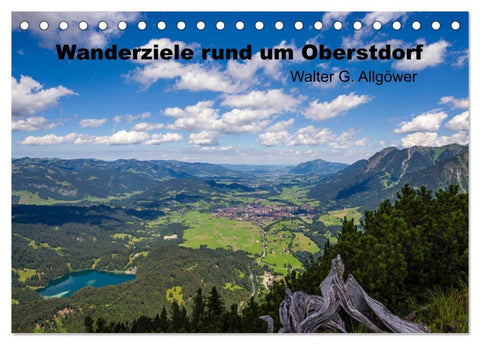Wanderziele rund um Oberstdorf (Tischkalender 2027 DIN A5 quer), CALVENDO Monatskalender
