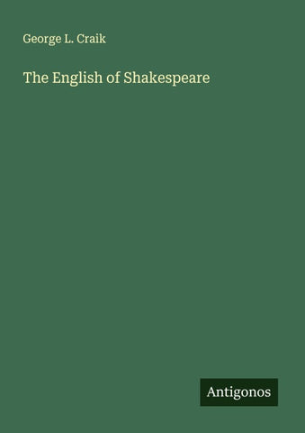 The English of Shakespeare