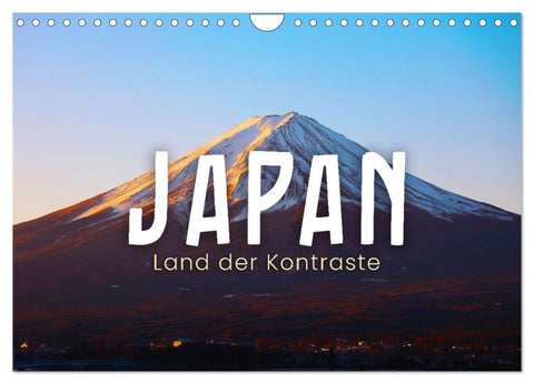 Japan - Land der Kontraste (Wandkalender 2026 DIN A4 quer), CALVENDO Monatskalender
