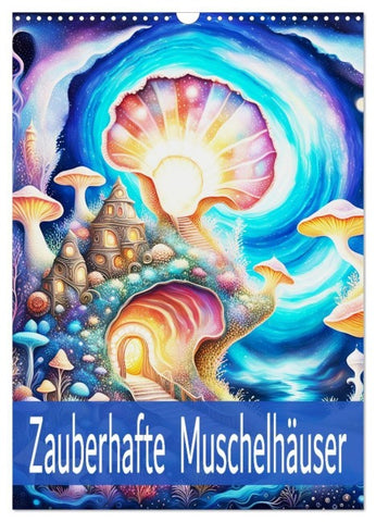 Zauberhafte Muschelhäuser (Wandkalender 2027 DIN A3 hoch), CALVENDO Monatskalender