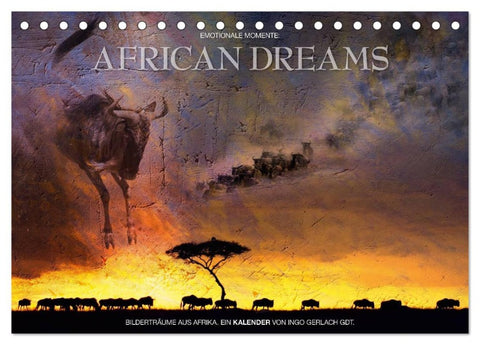 Emotionale Momente: African Dreams (Tischkalender 2026 DIN A5 quer), CALVENDO Monatskalender