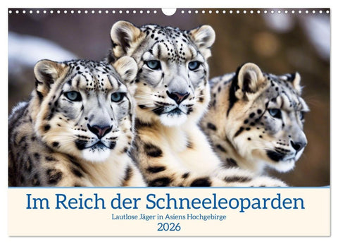 Im Reich der Schneeleoparden (Wandkalender 2026 DIN A3 quer), CALVENDO Monatskalender