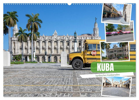 Kuba - karibisches Inselparadies (Wandkalender 2026 DIN A2 quer), CALVENDO Monatskalender