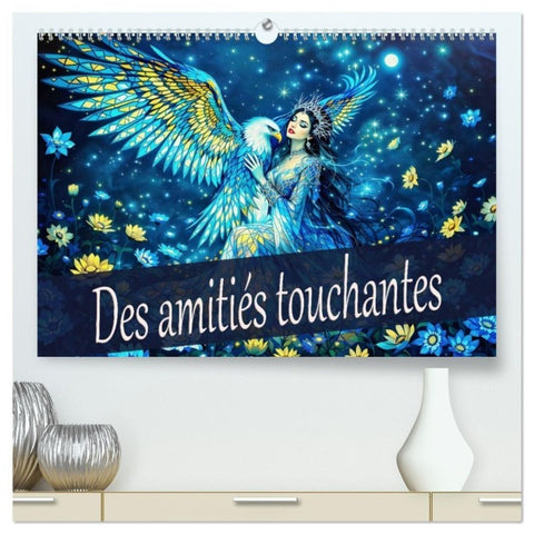 Des amitiés touchantes (Calendrier mural haut de gamme 2027 DIN A2 vertical), CALVENDO calendrier mensuel
