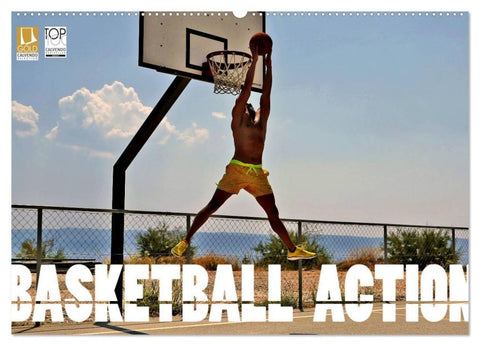Basketball Action (Wandkalender 2027 DIN A2 quer), CALVENDO Monatskalender