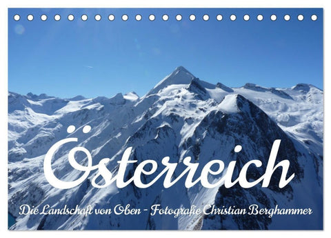 Österreich - Die Landschaft von Oben (Tischkalender 2027 DIN A5 quer), CALVENDO Monatskalender