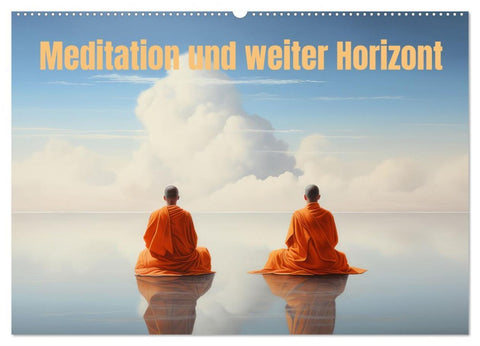 Meditation und weiter Horizont (Wandkalender 2026 DIN A2 quer), CALVENDO Monatskalender