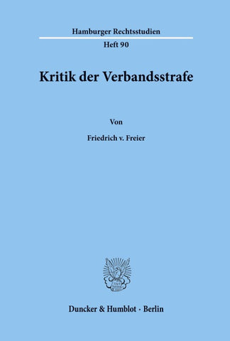 Kritik der Verbandsstrafe.