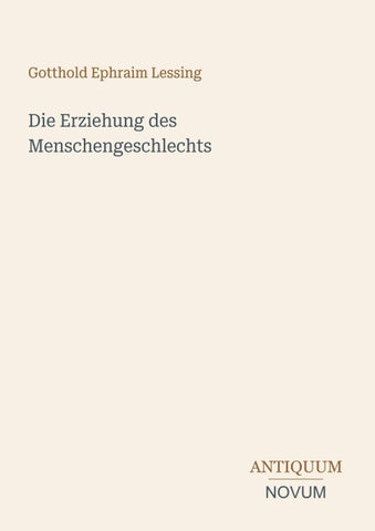 Die Erziehung des Menschengeschlechts