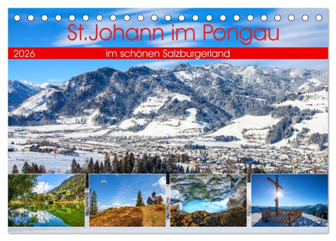 St.Johann im Pongau (Tischkalender 2026 DIN A5 quer), CALVENDO Monatskalender