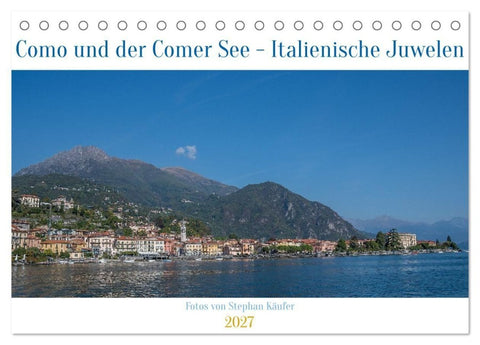 Como und der Comer See (Tischkalender 2027 DIN A5 quer), CALVENDO Monatskalender