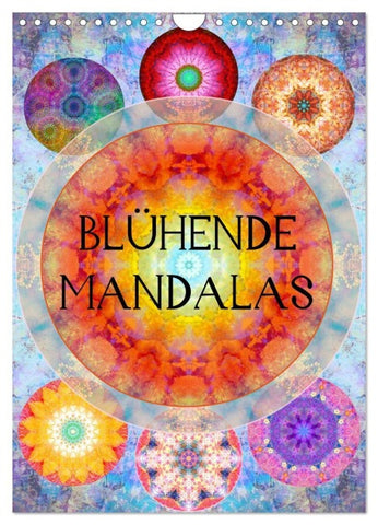 Blühende Mandalas (Wandkalender 2027 DIN A4 hoch), CALVENDO Monatskalender