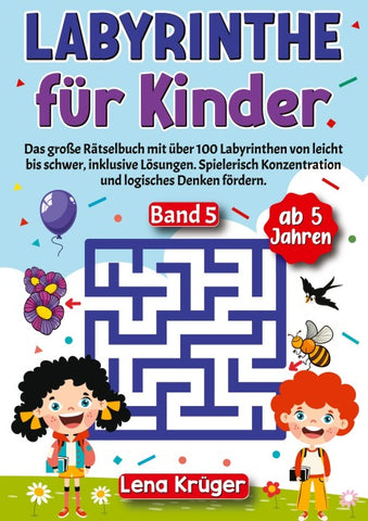 Labyrinthe für Kinder ab 5 Jahren - Band 5