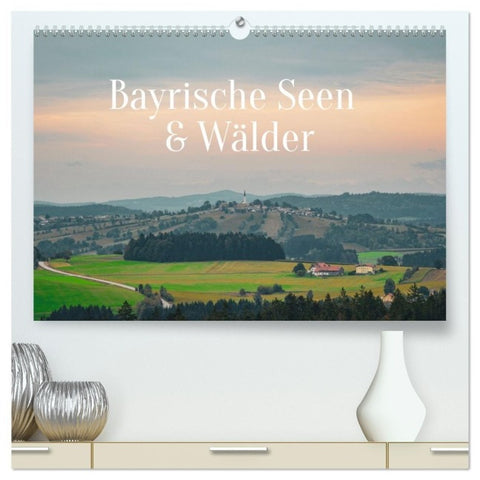 Bayrische Seen und Wälder (hochwertiger Premium Wandkalender 2027 DIN A2 quer), Kunstdruck in Hochglanz