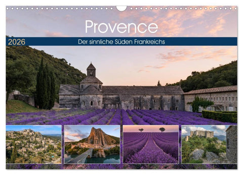 Provence, der sinnliche Süden Frankreichs (Wandkalender 2026 DIN A3 quer), CALVENDO Monatskalender