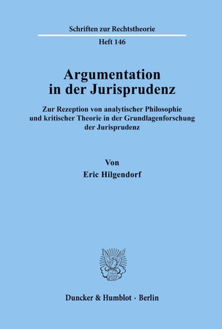 Argumentation in der Jurisprudenz.