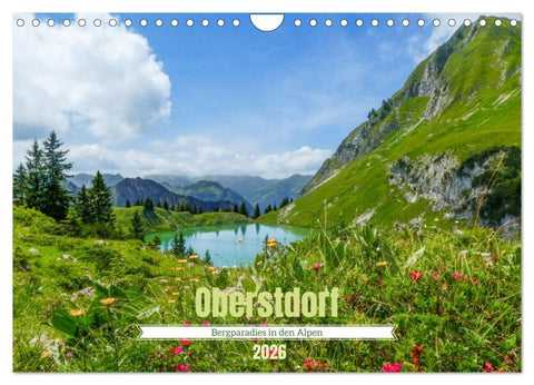 Oberstdorf - Bergparadies in den Alpen (Wandkalender 2026 DIN A4 quer), CALVENDO Monatskalender